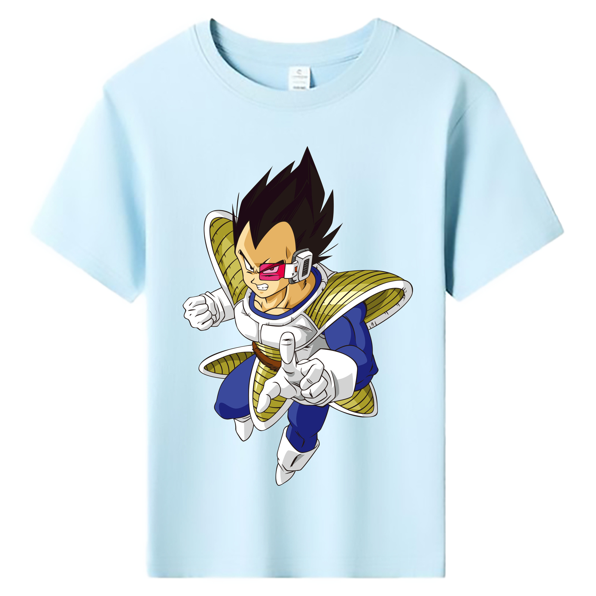 （画像用） ドラゴンボール ベジータ四世（Bejīta Yonsei）DRAGON BALL Vegeta IV 綿100％キッズTシャツ（フロントプリント）